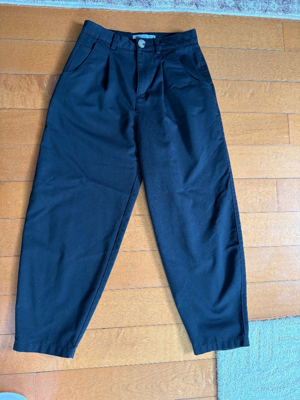Zara barrel leg chinos
